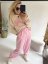 Nohavice Flowy hariem-pink