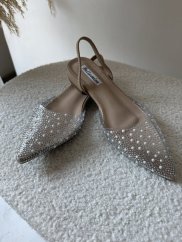 Lodičky s kamienky Candy beige