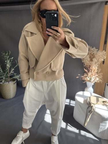 Kabátek Adéla-béžové