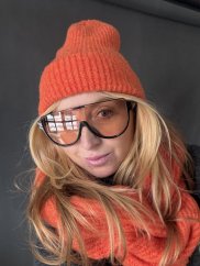 Okuliare Design-oranžové