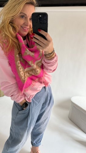 Šála Good Vibe - pink