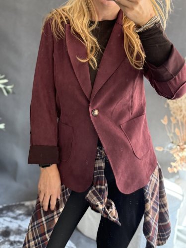 Sako Luisa velur-vínová