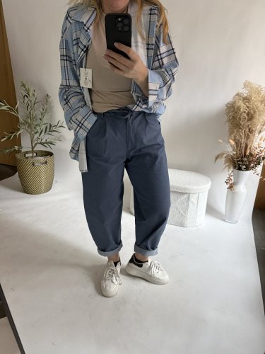 Nohavice v štýle Jeans modré-veľkosť 36 a 38