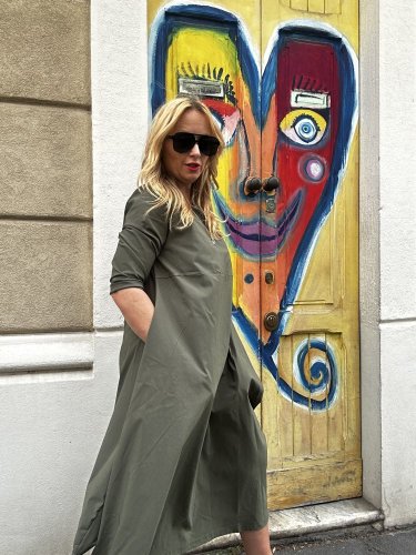 Šaty Alison-Khaki