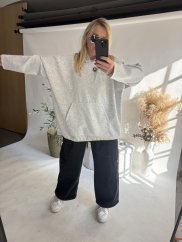 Mikina na sťahovanie BIG-grey