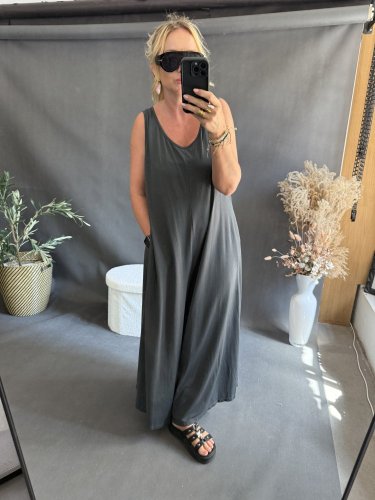 Overal SUN bavlna Oversize-antracit