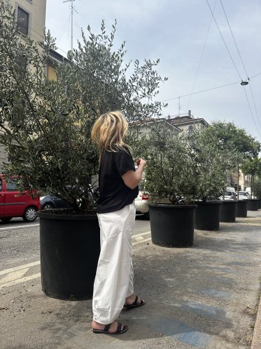 Nohavice široký strih SUN-UNI veľkosť-bielá