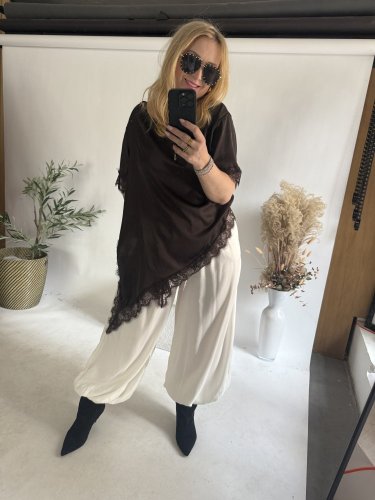 Kalhoty Chicca-bílá