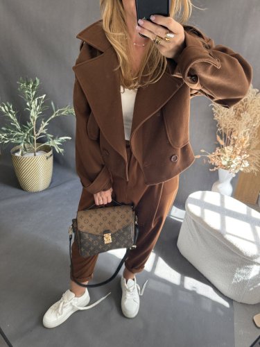 Kabátek Adéla-hnědý