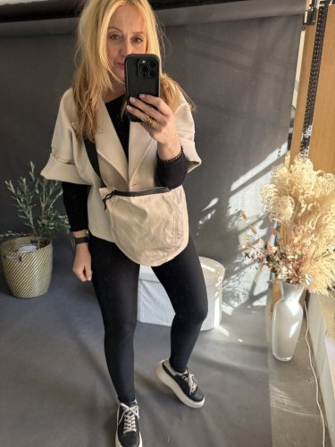 Ledvinka Maxi z umyvatelného materiálu béžová