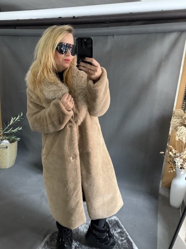 Kabát ICI-béžový