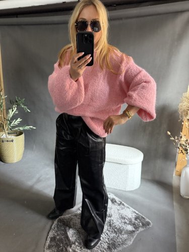 Svetr Mochy-růžový