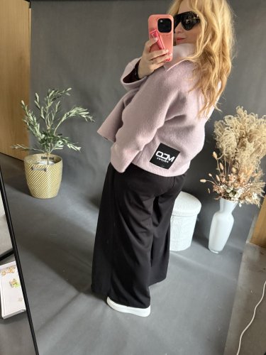 Kabátek Crop Miss zateplený-růžový