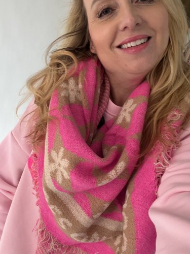 Šála Good Vibe - pink