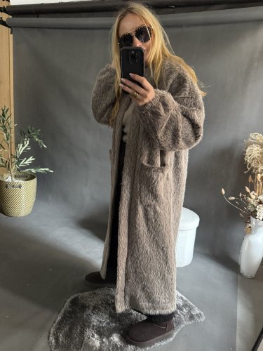 Kabát/cardigan Meccuch-Mocca