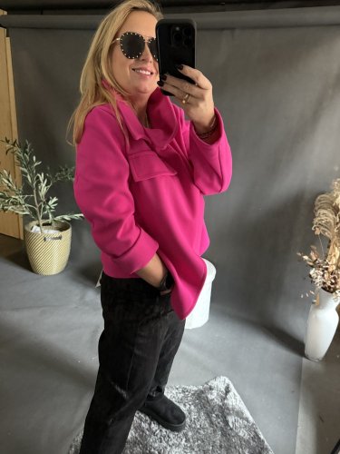 Mikina Sun-neon růžová