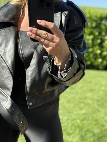 Křivák koženkový Evil-černá