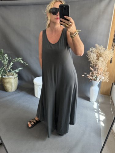 Overal SUN bavlna Oversize-antracit