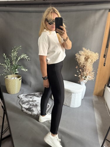 Tričko CROP viskoza-bílé