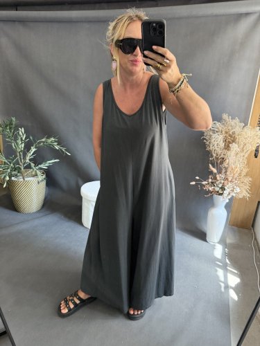 Overal SUN bavlna Oversize-antracit