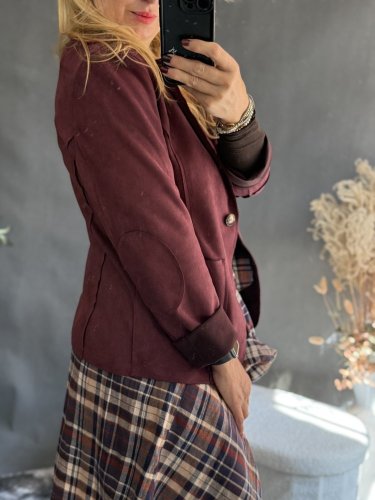 Sako Luisa velur-vínová