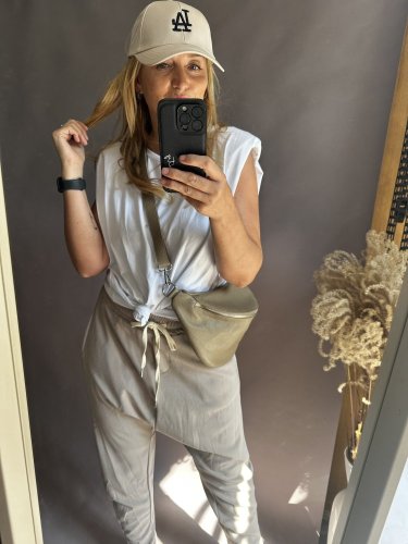 Tepláky nasrávací Velvet-mocca