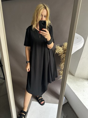 Šaty asymetrický výstrih Ellen