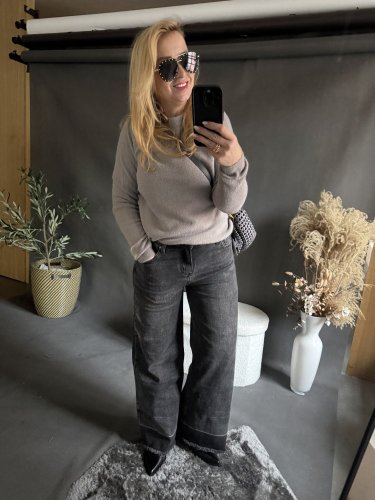 Džínsy Paris 2 šedo čierne