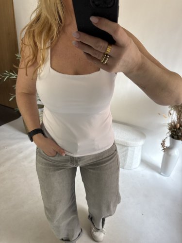 Tielko široké ramienka-bielá