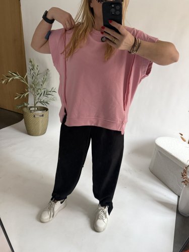 Nohavice Flowy hariem-čierná