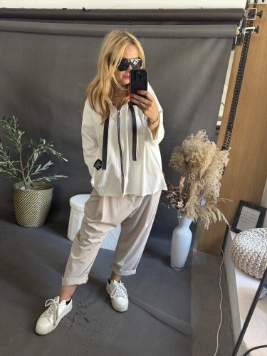 Mikina Natural-bílá