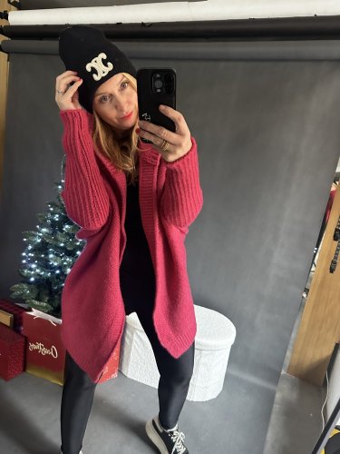 Cardigan Sempre-růžový