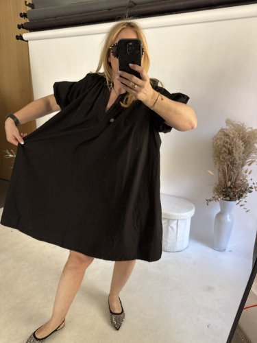 Šaty Balonový střih-černý