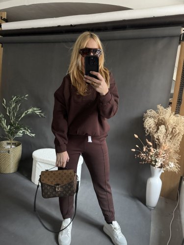 Súprava M-veľkosť UNI odporúčame na XS-L-hnedá