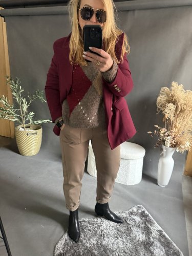 Sako Oversize zateplené-bordeaux