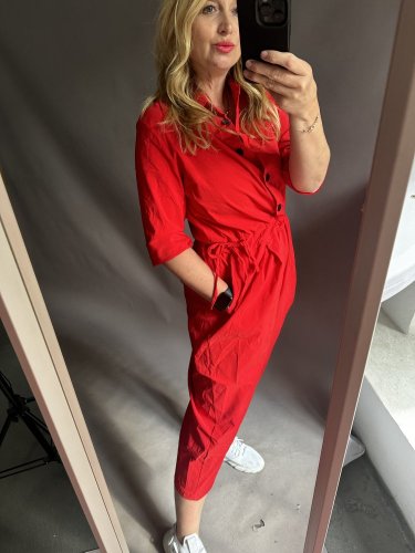 Overal Angel-UNI SIZE-čiervený