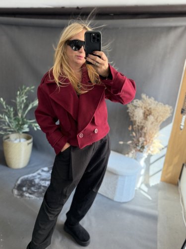 Kabátek Adéla-vínová