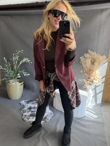 Sako Luisa velur-vínová