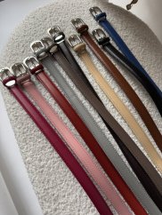 Opasok Donna kožený-grey