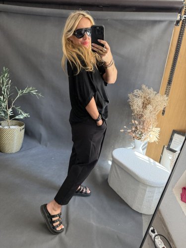 Bluza Liame-UNI SIZE na XS-XL-černá