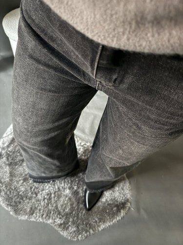 Džínsy Paris 2 šedo čierne