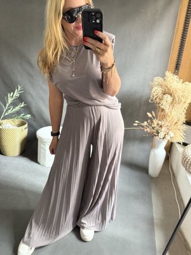 Set Moon 2-dlhé nohavice-mocca