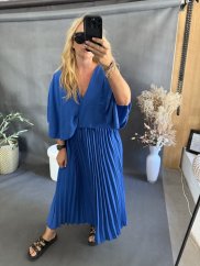Šaty MOON-oversize postava 38-50-modré