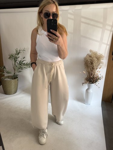 Tepláky Joyna-béžová