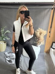 Vesta Crop  S/M a L/XL-bielá