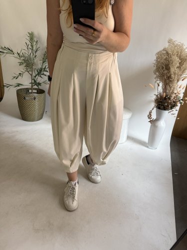 Nohavice Lux Luna-bielá