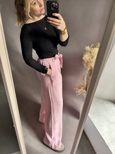Kalhoty Fashion-růžové