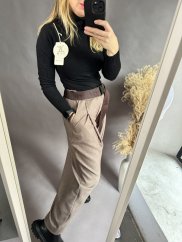 Kalhoty Brandy-mocca-oversize