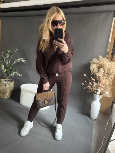 Súprava M-veľkosť UNI odporúčame na XS-L-hnedá