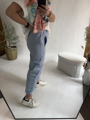 Nohavice Luisa Baloon-modré